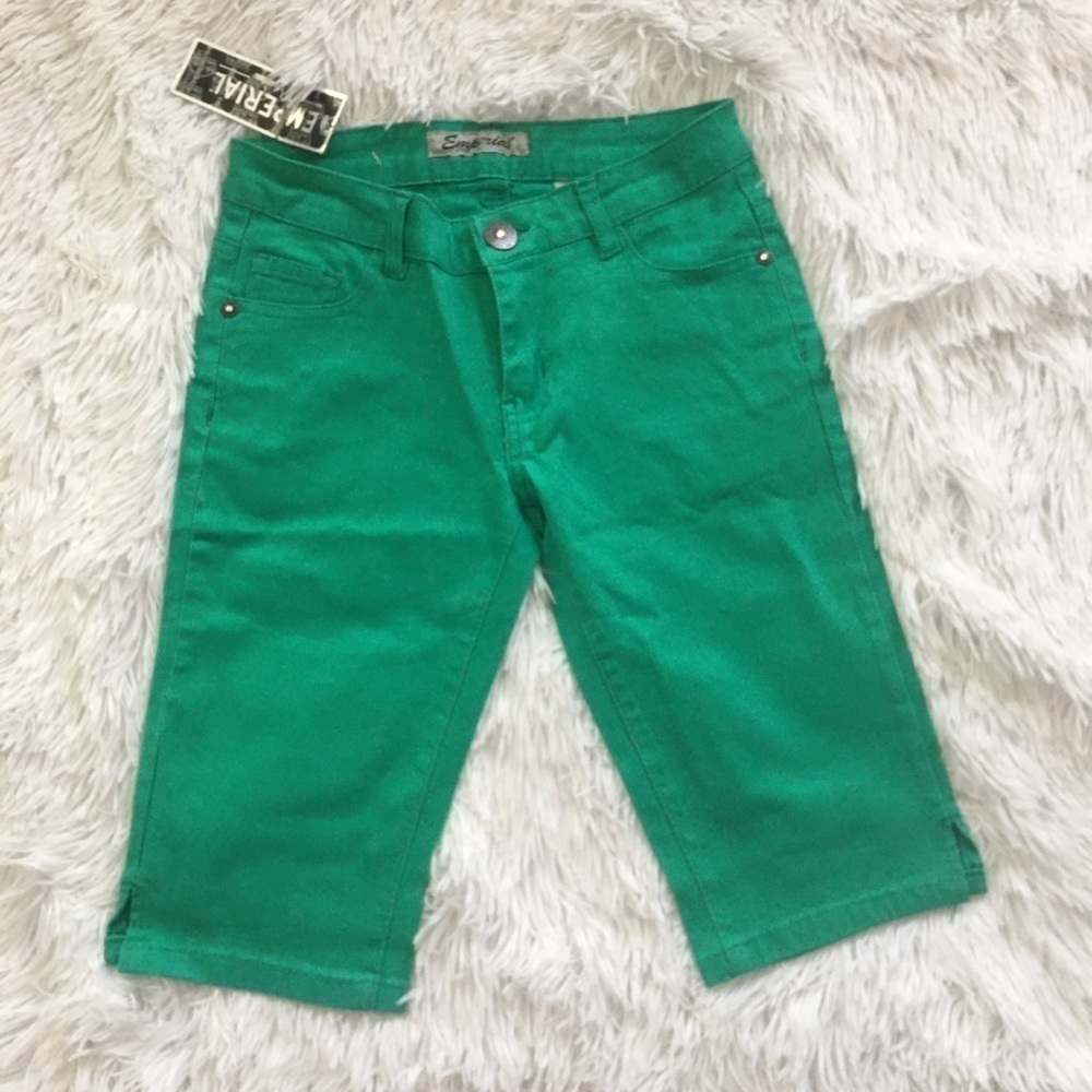 Emperial premium green cotton summer shorts size 3